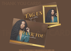 THANK YOU CARD DESIGN (PRINTING SERVICES AVAILABLE)